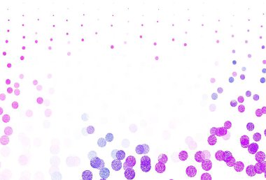 Açık mavi, daire şekilli kırmızı vektör düzeni. Parlak renkli soyut çemberlerin olduğu bir resim. Marka kitabınız için yeni şablon.