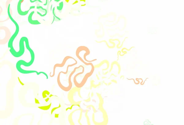 Hellrosa Grüne Vektorkulisse Mit Memphis Formen Einfache Farbenfrohe Illustration Mit — Stockvektor