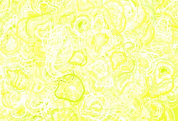 Modèle Vectoriel Vert Clair Jaune Avec Des Formes Chaotiques Illustration — Image vectorielle