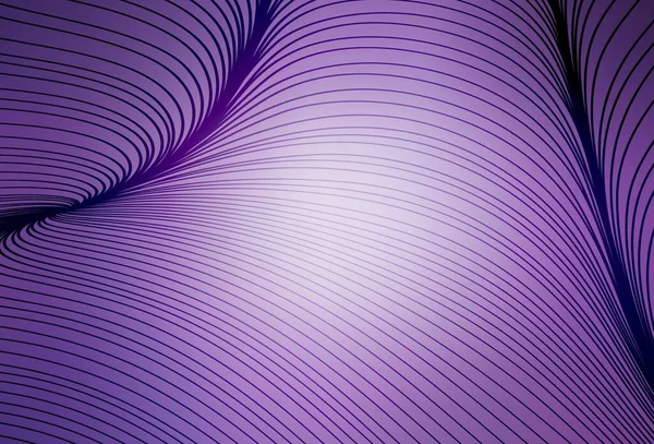 Fond Vectoriel Violet Clair Avec Des Lignes Courbes Illustration Abstraite — Image vectorielle