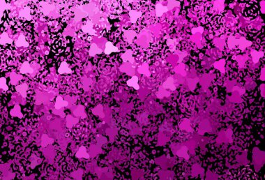 Soyut şekilli koyu pembe vektör arkaplan. Soyut tarzda rengarenk gradyan şekilleri olan bir resim. Duvar kağıtları için zarif tasarım.