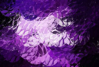 Soyut formlarla açık mor vektör dokusu. Modern tarzda değişen renkli kaotik formlar. Duvar kağıtları için zarif tasarım.