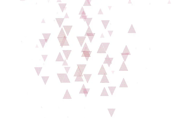 Hellrosa Roter Vektorhintergrund Polygonalen Stil Abstrakte Gradienten Illustration Mit Dreiecken — Stockvektor