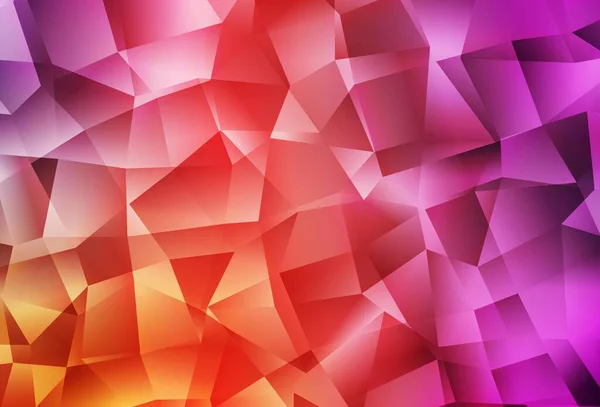 Rose Pâle Fond Polygonal Vecteur Jaune Illustration Géométrique Créative Style — Image vectorielle