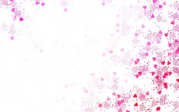Светло Фиолетовый Розовый Векторный Узор Случайными Формами Современная Абстрактная Иллюстрация — стоковый вектор