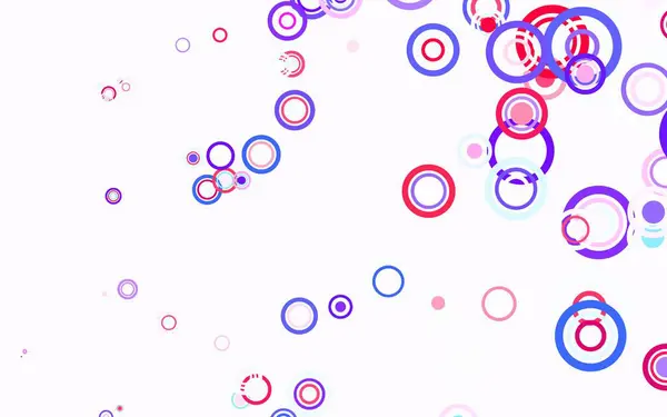 Světle Modrá Červená Vektorová Šablona Kruhy Moderní Abstraktní Ilustrace Barevnými — Stockový vektor