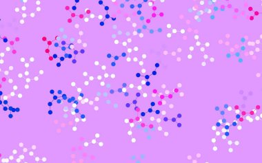 Yapay zeka yapısına sahip açık pembe vektör şablonu. Soyut şablondaki yapay zeka şekilleriyle parlayan illüstrasyon. Siber yeniliklerin tasviri için tasarım.