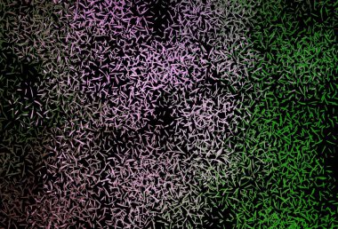 Koyu pembe, düz çizgileri olan yeşil vektör arkaplan. Çizgilerle modern geometrik soyut çizim. Güzel geçmişiniz için şablon.