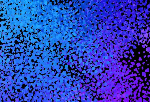 Donker Roze Blauwe Vectorachtergrond Met Abstracte Vormen Kleurrijke Chaotische Vormen — Stockvector