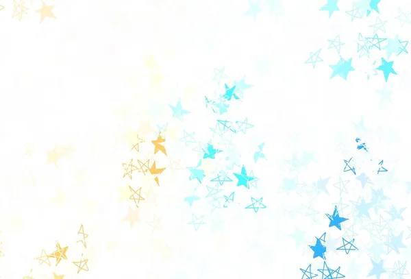 Bleu Clair Agencement Vectoriel Rouge Avec Étoiles Brillantes Étoiles Sur — Image vectorielle