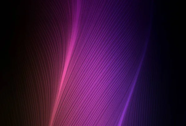 Modèle Vectoriel Violet Foncé Rose Avec Lignes Courbes Illustration Colorée — Image vectorielle