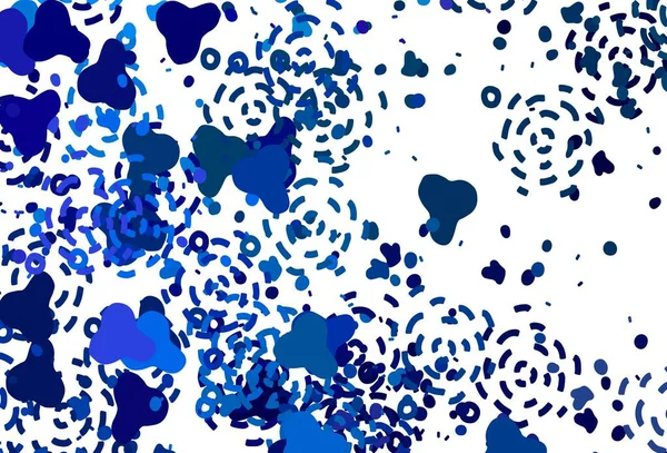 Açık pembe, rastgele şekilli mavi vektör deseni. Modern tarzda değişen renkli kaotik formlar. Kartvizitiniz için modern tasarım.