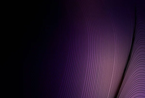 Темно Фіолетовий Векторний Візерунок Вигнутими Лініями Кругова Абстрактна Ілюстрація Градієнтом — стоковий вектор