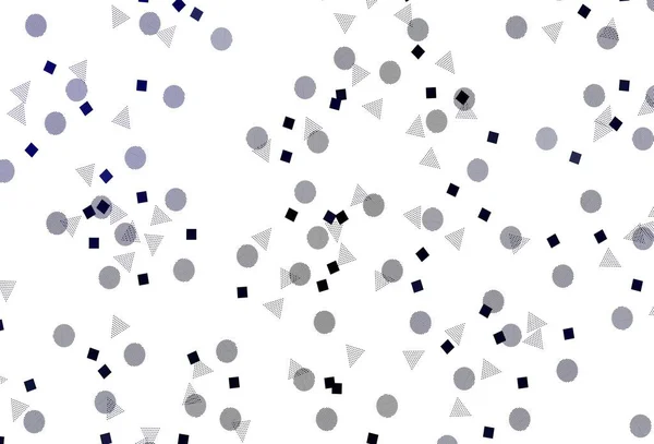 Hellblauer Vektorhintergrund Mit Linien Kreisen Rauten Illustration Mit Bunten Kreisen — Stockvektor