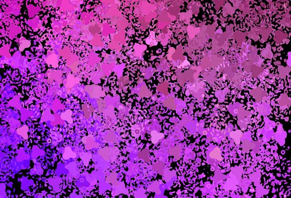 Dunkelviolett Rosa Vektorhintergrund Mit Abstrakten Formen Illustration Mit Farbenfrohen Verlaufsformen — Stockvektor
