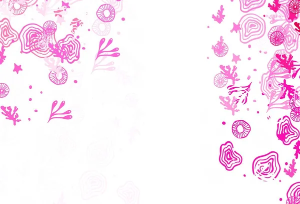 Kaotik şekilli açık pembe vektör şablonu. Soyut tarzda rengarenk gradyan şekilleri olan bir resim. Web siteniz için basit tasarım.