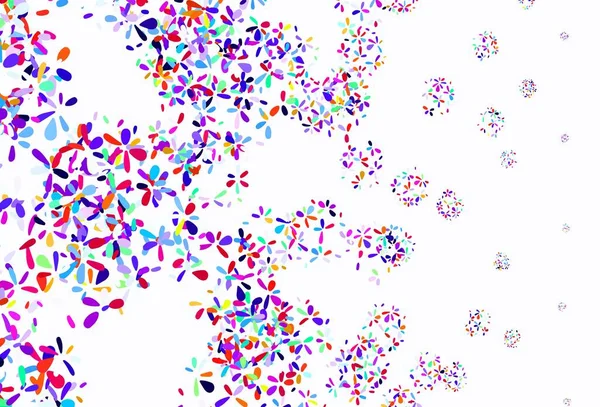 Светло Розовый Синий Векторный Фон Листьями Современная Геометрическая Абстрактная Иллюстрация — стоковый вектор
