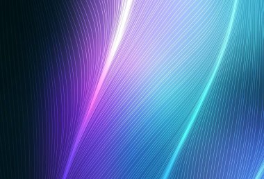 Koyu pembe, kıvrımlı çizgileri olan mavi vektör düzeni. Basit eğri biçiminde parlak renkli bir illüstrasyon. Reklamınız için yepyeni tasarım..