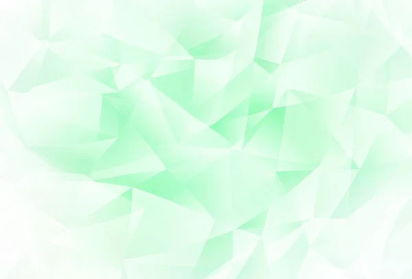 Vetor Verde Claro Modelo Poligonal Ilustração Colorida Brilhante Com Triângulos —  Vetores de Stock