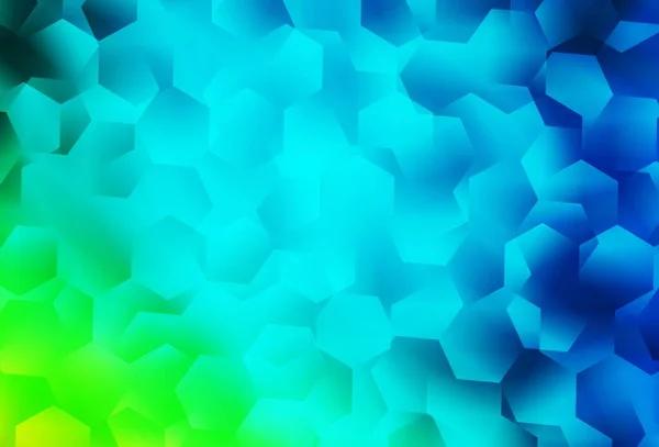 Modèle Polygonal Abstrait Vectoriel Bleu Clair Vert Illustration Abstraite Moderne — Image vectorielle