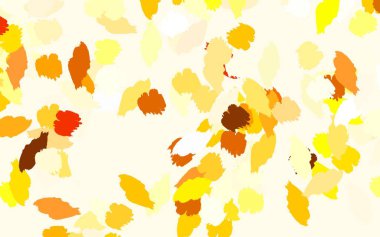 Açık yeşil, kaotik şekilli sarı vektör şablonu. Modern tarzda değişen renkli kaotik formlar. Bir cep telefonu için arka plan.