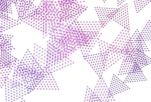 Lichtpaars Roze Vectorsjabloon Met Kristallen Cirkels Illustratie Met Set Van — Stockvector