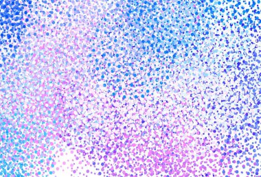 Açık mavi, benekli kırmızı vektör arkaplan. Soyut arka planda bulanık kabarcıklar ve renkli gradyan. Poster ve web siteleri için tasarım.