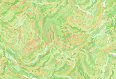 Açık yeşil, çizgileri olan kırmızı vektör deseni. Eğilimli soyut bir çizim. Tasarımınız için desen.