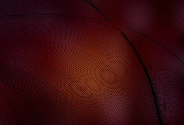 Tmavě Červená Vektorová Textura Křivými Čárami Moderní Gradient Abstraktní Ilustrace — Stockový vektor