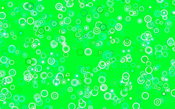 Light Green Vector Texture Disks Abstract Illustration Colored Bubbles Nature — Stock Vector