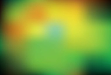 Koyu yeşil, sarı vektör parlak dokuyu bulanıklaştırdı. Gradyan ile modern soyut çizim. İş tasarımınız için yeni biçim.