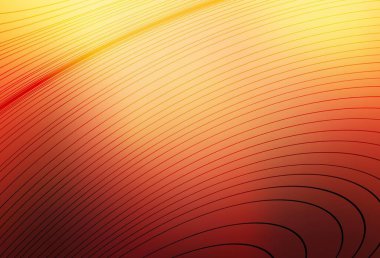 Açık kırmızı, bükülmüş çizgileri olan sarı vektör dokusu. Basit bir şekilde yepyeni renkli bir tasvir. Cep telefonu ekranları için arkaplan.