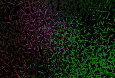 Koyu pembe, parlak çizgili yeşil vektör arkaplan. Bulanık arkaplanda gradyanı olan çizgiler. Reklam, kitapçıklar, broşürler için desen.