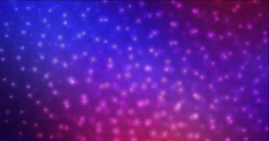 4K koyu mavi, kırmızı noktalı soyut animasyon.