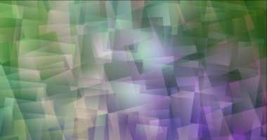 Açık pembe 4K döngü, çokgen biçiminde yeşil görüntü.
