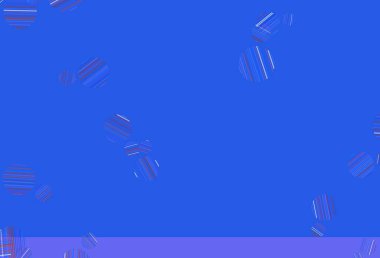 Açık mavi, daire şekilli kırmızı vektör düzeni. Doğa tarzında bulanık halkaları olan güzel renkli çizimler. Duvar kağıtlarının dokusu için desen.