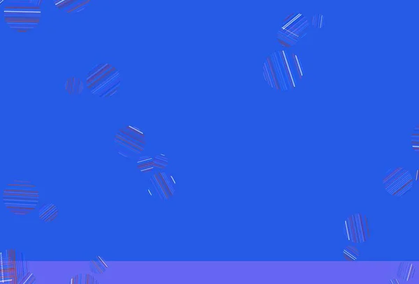 Светло Голубая Красная Векторная Компоновка Кружочками Красивая Цветная Иллюстрация Размытыми — стоковый вектор