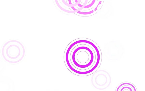 Diseño Vectorial Púrpura Claro Con Formas Círculo Burbujas Borrosas Sobre — Archivo Imágenes Vectoriales