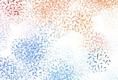 Düz çizgileri olan hafif turuncu vektör düzeni. Soyut şablon üzerinde çizgileri olan renkli, parlak bir illüstrasyon. Reklam, kitapçıklar, broşürler için desen.