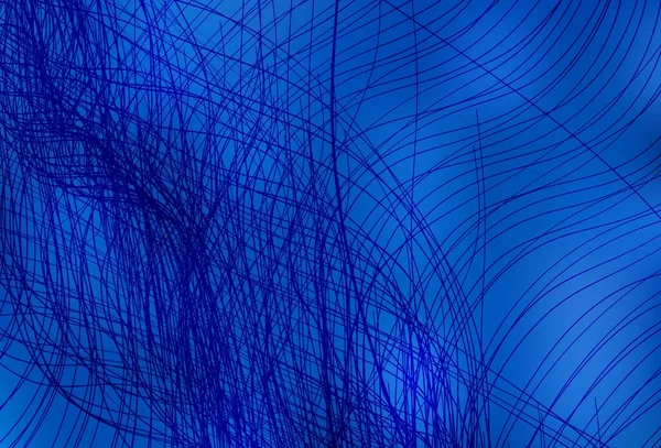 Hellblaue Vektorschablone Mit Gebogenen Linien Moderne Gradient Abstrakte Illustration Mit — Stockvektor