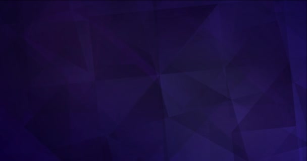 4K smyčka tmavě fialová polygonální tekoucí video. — Stock video