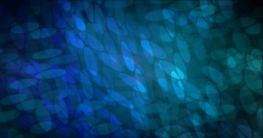 4K koyu mavi, yeşil kabarcıklı akış videosu.