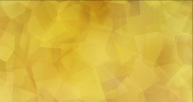 4K koyu sarı çokgen akış videosu döngüsü.