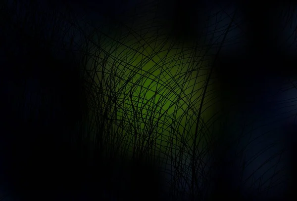 Темно Зелений Векторний Фон Вигнутими Лініями Розумна Ілюстрація Абстрактному Стилі — стоковий вектор