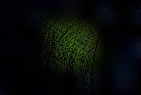 Fond Vectoriel Vert Foncé Avec Lignes Courbes Illustration Intelligente Dans — Image vectorielle