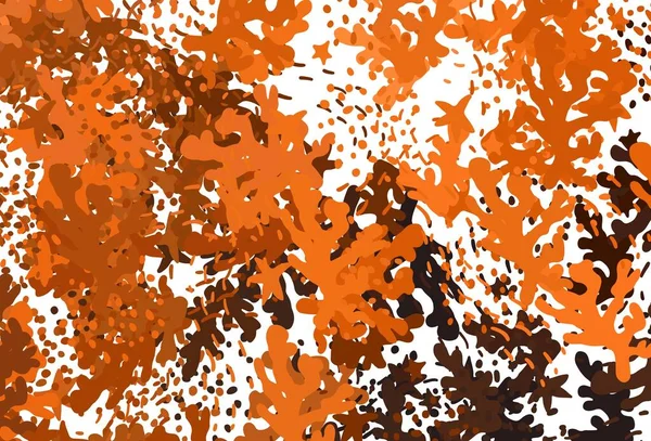 Fondo Vectorial Naranja Oscuro Con Formas Abstractas Formas Caóticas Coloridas — Vector de stock