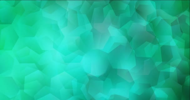 4K looping light green video with hexagonal shapes. — Stock Video