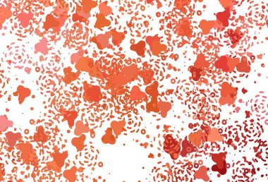 Soyut biçimlerde açık kırmızı vektör dokusu. Soyut gradyan şekilli basit renkli çizimler. Kartvizitiniz için modern tasarım.