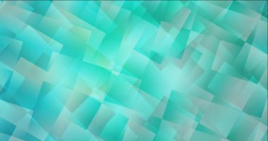 Açık yeşil görüntüler çokgen biçiminde 4K döngüsü.