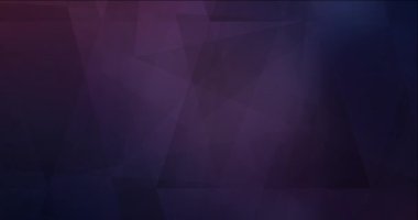 4K koyu mor çokgen soyut animasyon döngüsü.